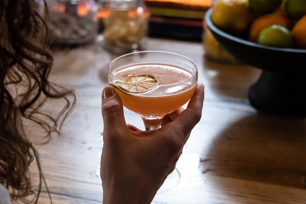 A handcrafted coupe cocktail at Georgie's Social House in Lexington, KY