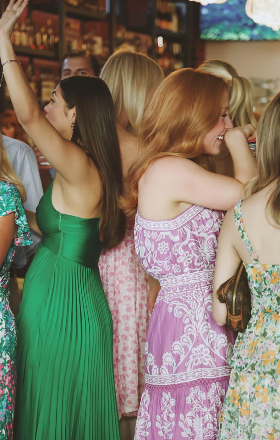 Loved ones enjoying an intimate bridal shower party